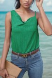 Green Smocked One Piece Bodysuit