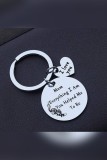 Thanks Mom Quotes Round Keychain MOQ 5pcs