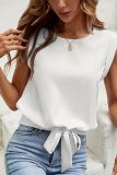 Twist Knot Sleeveless Plain Top
