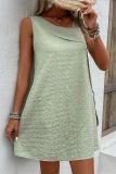Plain Sleeveless Mini Dress