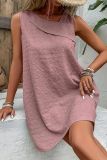 Plain Sleeveless Mini Dress