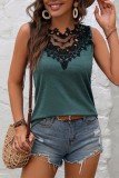 Embroidery Lace Patchwork Tank Top