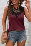 Embroidery Lace Patchwork Tank Top