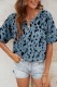 V Neck Printed Short SLeeves Top