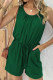 Green Sleeveless One Piece Romper