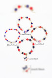 Independence Day US Flag Beads Bracelet