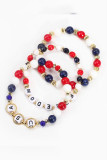 USA Freedom Beads Bracelet MOQ 3pcs