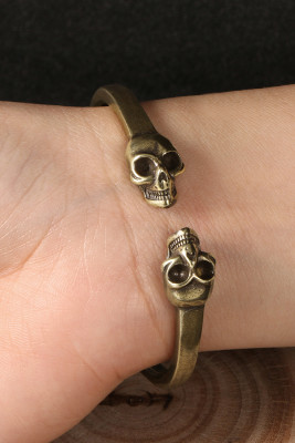 Skeleton Bronze Metal Bracelet