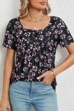 Ethnic Floral Button Blouse
