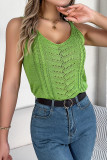 Jacquard Knitting Cami Top