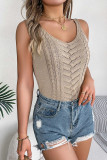 Jacquard Knitting Cami Top