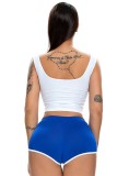 Plain Contrast Tape Shorts