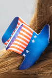 US Flag Print Hair Clip MOQ 5pcs