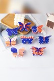 US Flag Butterfly Shape Hair Clip