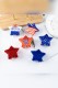 4th July Print Hair Clip MOQ 5pcs