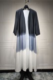 Color Block Tie Dye Open Kimono
