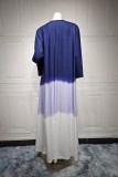 Color Block Tie Dye Open Kimono