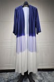 Color Block Tie Dye Open Kimono