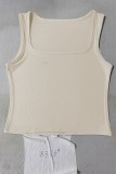 Plain Square Neck Slip Tank Top