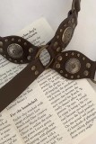 Western Style Buckle PU Belt MOQ 3pcs