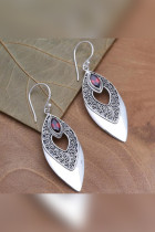 Boho Leaves Crastal Earrings