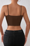 Plain Slip Crop Tank Top