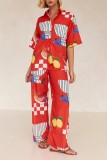 Fruits Printing 2PCS Pajamas Set