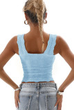 Plain Jacquard Floral Slip Tank Top