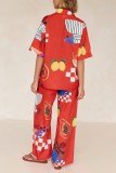 Fruits Printing 2PCS Pajamas Set