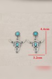 Western Bull Skull Earrings MOQ 5pcs