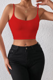 Plain Slip Crop Tank Top