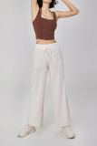 Plain Fake Two Piece Halter Tank Top with Padding