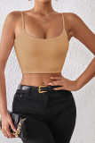 Plain Slip Crop Tank Top