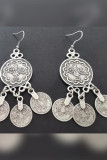 Boho Round Coins Earrings MOQ 5pcs