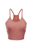 Plain Rib Racer Tank Top