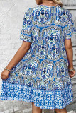 Bohemia V Neck Ruffle Dress