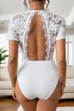 White Lace One Piece Bodysuit
