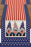 Independence Day US Flag Gnomes Tablecloth