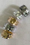 Uneven Wide Metal Bracelet MOQ 5pcs