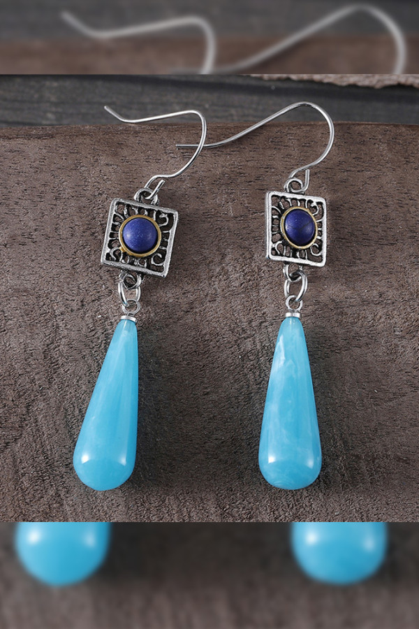 Turquoise Water Drop Earrings MOQ 5pcs