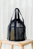 Plain See Thru Neck Bucket Bag MOQ 3pcs