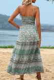 Bohemia Vintage Printed Spaghetti Dress