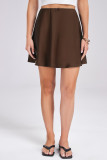 Plain High Waist Skirt