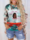 Black Girl Bleached Print Graphic Tee