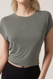 Back Twist Knot Plain Top