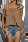Plain Textured Cami Top
