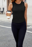 Plain Rib Sleeveless Tank Top