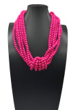 Boho Beads Knot Multilayer Necklace MOQ 3pcs