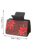 Western Print PU Claw Clip MOQ 5pcs