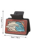 Western Print PU Claw Clip MOQ 5pcs